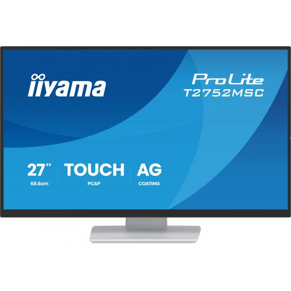 Iiyama ProLite T2752MSC-W1AG Monitor PC 68,6 cm [27] 1920 x 1080 Pixel Full HD LCD Touch screen Bianco (iiyama ProLite T2752MSC-W1AG computer monitor 68.6 cm [27')Iiyama4948570127214T2752MSC-W1AG