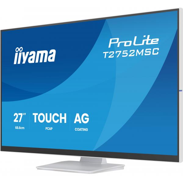 Iiyama ProLite T2752MSC-W1AG Monitor PC 68,6 cm [27] 1920 x 1080 Pixel Full HD LCD Touch screen Bianco (iiyama ProLite T2752MSC-W1AG computer monitor 68.6 cm [27')Iiyama4948570127214T2752MSC-W1AG