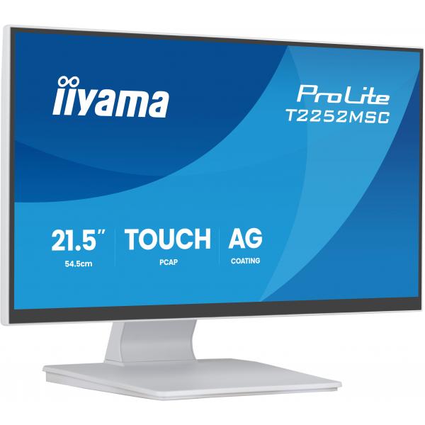 Iiyama ProLite T2252MSC-W2AG Monitor PC 54,6 cm [21.5] 1920 x 1080 Pixel Full HD LCD Touch screen Bianco (iiyama ProLite T2252MSC-W2AG computer monitor 54.5 cm [21.)Iiyama4948570127191T2252MSC-W2AG