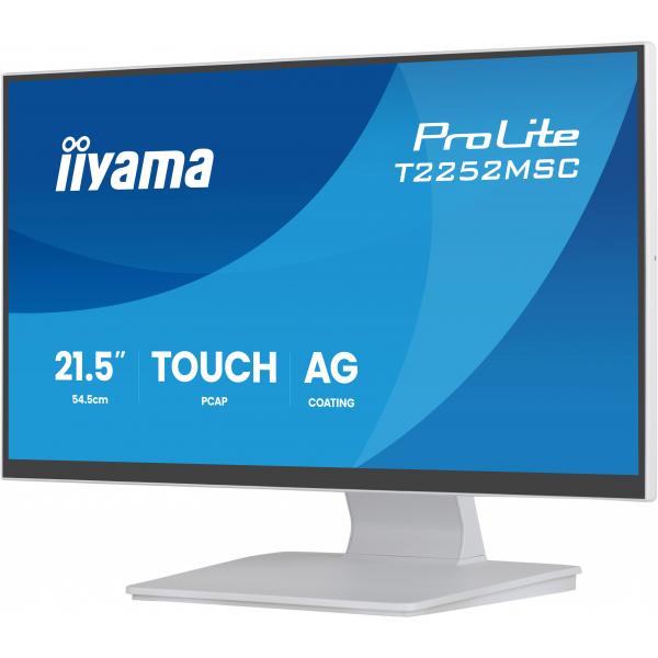 Iiyama ProLite T2252MSC-W2AG Monitor PC 54,6 cm [21.5] 1920 x 1080 Pixel Full HD LCD Touch screen Bianco (iiyama ProLite T2252MSC-W2AG computer monitor 54.5 cm [21.)Iiyama4948570127191T2252MSC-W2AG