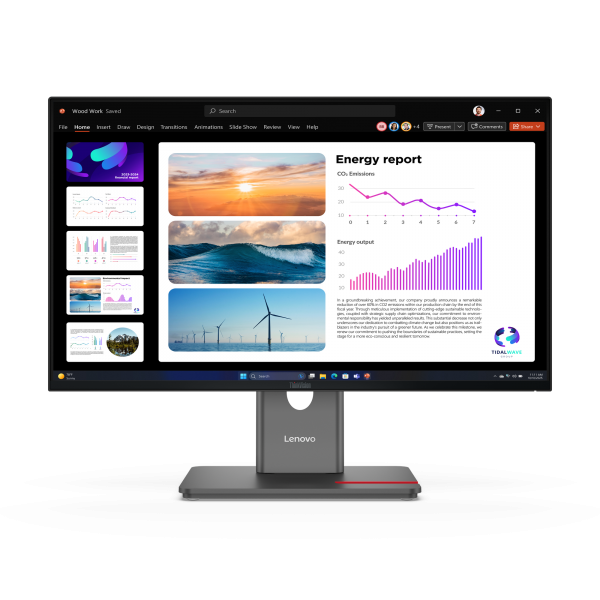 Lenovo ThinkVision P24Q-40 Monitor (THINKVISION P24Q-40 23.8IN WLED - 2560X1440 16:9 4MS 1500:1 HDMI)Lenovo019815660440864B2GAT1UK