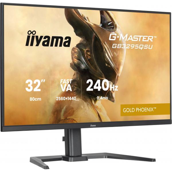 Iiyama G-MASTER GB3295QSU-B1 Monitor PC 80 cm [31.5] 2560 x 1440 Pixel Quad HD LED Nero (G-MASTER GB3295QSU-B1 32IN - 240HZ QHD 2560X1440 GAMING DISPL)Iiyama4948570127122GB3295QSU-B1