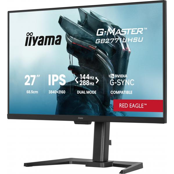 Iiyama G-MASTER GB2771UHSU-B1 Monitor PC 68,6 cm [27] 3840 x 2160 Pixel 4K Ultra HD LED Nero (G-MASTER GB2771UHSU-B1 27IN - 144HZ 4K 3840X2160 GAMING DISPLA)Iiyama4948570127139GB2771UHSU-B1