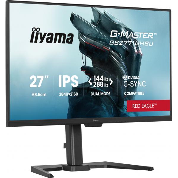 Iiyama G-MASTER GB2771UHSU-B1 Monitor PC 68,6 cm [27] 3840 x 2160 Pixel 4K Ultra HD LED Nero (G-MASTER GB2771UHSU-B1 27IN - 144HZ 4K 3840X2160 GAMING DISPLA)Iiyama4948570127139GB2771UHSU-B1