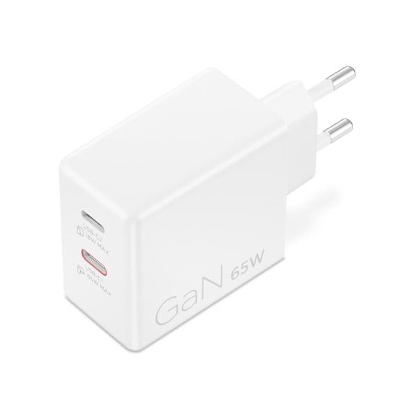Lenovo G0A6065WEU Caricabatterie per dispositivi mobili Universale Bianco AC Interno (Lenovo Dual USB-C 65 GAN Charger WH-EU. WARRANTY: 1YR CCR)Lenovo0195892129165G0A6065WEU