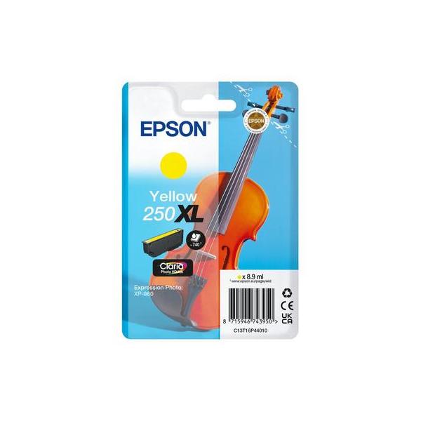 Epson Inchiostro giallo 250XL Claria Photo HD Violino in confezione singola (SINGLEPACK YELLOW 250XL INK)Epson8715946743950C13T16P44010