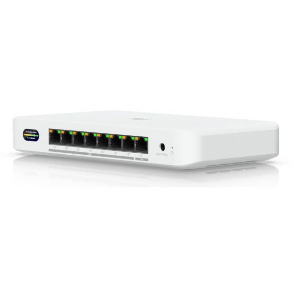 Ubiquiti UDB-Switch 2.5G Ethernet [100/1000/2500] Supporto Power over Ethernet [PoE] Bianco (Ubiquiti Wireless Device Bridge Switch UDB-Switch BE10000  2x2  Indoor  1x 10 GbE  7x 2.5 GbE)UbiquitiUDB-SWITCH
