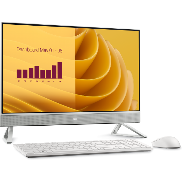 DELL EC27250 Intel Core 5 120U 68,6 cm [27] 1920 x 1080 Pixel PC All-in-one 16 GB DDR5-SDRAM 512 GB SSD Windows 11 Pro Wi-Fi 6E [802.11ax] Bianco (Dell 27 All-in-One EC27250 - AI PC - All-in-one Core 5 120U / fino a 5 GHz - RAM 16 GB - SSD 512 GB - N...