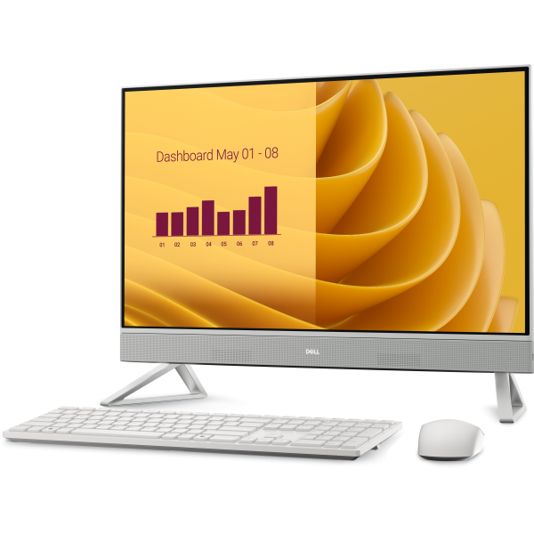 DELL EC27250 Intel Core 5 120U 68,6 cm [27] 1920 x 1080 Pixel PC All-in-one 16 GB DDR5-SDRAM 512 GB SSD Windows 11 Pro Wi-Fi 6E [802.11ax] Bianco (Dell 27 All-in-One EC27250 - AI PC - All-in-one Core 5 120U / fino a 5 GHz - RAM 16 GB - SSD 512 GB - N...