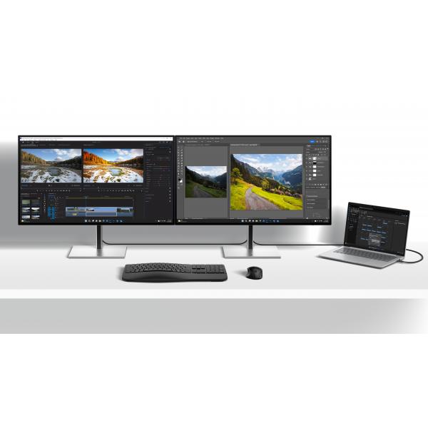 HP Series 7 Pro Docking Monitor serie 7 Pro 31,5 4K Thunderbolt 4  732xk (HP 732xk - Series 7 Pro - monitor a LED - 31.5 - 3840 x 2160 4K @ 120 Hz - IPS Black - 450 cd/m - 2700:1 - 5 ms - Thunderbolt 4, HDMI, DisplayPort - nero, argento)HpB7JM6AA#ABB