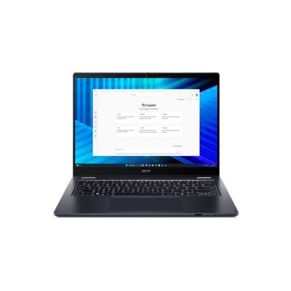 Acer TravelMate TMP414RN-55-TCO-58UA Intel Core Ultra 5 225U Ibrido [2 in 1] 35,6 cm [14] Touch screen WUXGA 16 GB DDR5-SDRAM 512 GB SSD Wi-Fi 7 [802.11be] Windows 11 Pro Tedesco Blu (ACER TM P4 SPIN TMP414RN-55 14I - ULTRA 5 225U 16/512GB W11P SLATE...