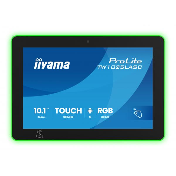 Iiyama ProLite TW1025LASC-B3PNR Monitor PC 25,6 cm [10.1] 1280 x 800 Pixel WXGA LED Touch screen Multi utente Nero (10.1 TW1025LASC-B3PNR Monitor - 10.1 Black IPS Touch Monitor 1280 x 800 24/7)Iiyama4948570127146TW1025LASC-B3PNR