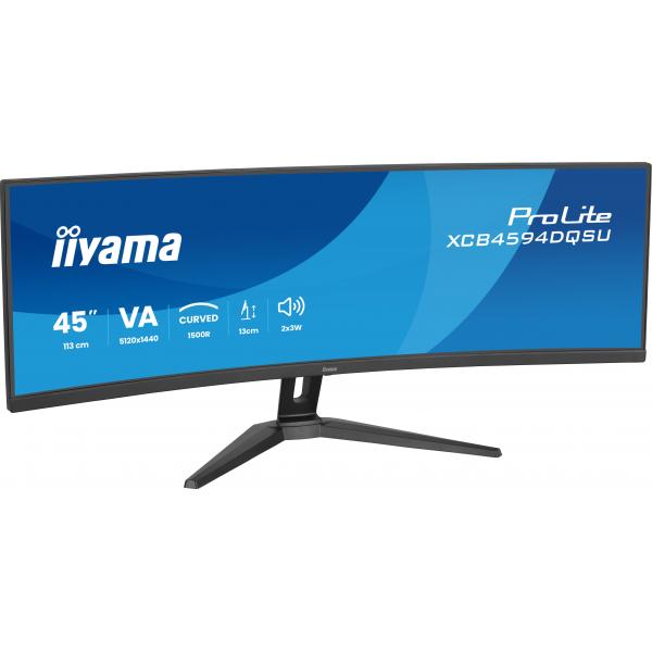 Iiyama ProLite XCB4594DQSU-B1 Monitor PC 113 cm [44.5] 5120 x 1440 Pixel Dual QHD LED Nero (iiyama XCB4594DQSU-B1 computer monitor 111.8 cm [44'] 5120)Iiyama4948570126293XCB4594DQSU-B1