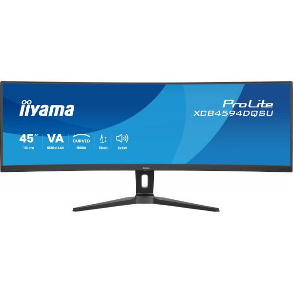 Iiyama ProLite XCB4594DQSU-B1 Monitor PC 113 cm [44.5] 5120 x 1440 Pixel Dual QHD LED Nero (iiyama XCB4594DQSU-B1 computer monitor 111.8 cm [44'] 5120)Iiyama4948570126293XCB4594DQSU-B1