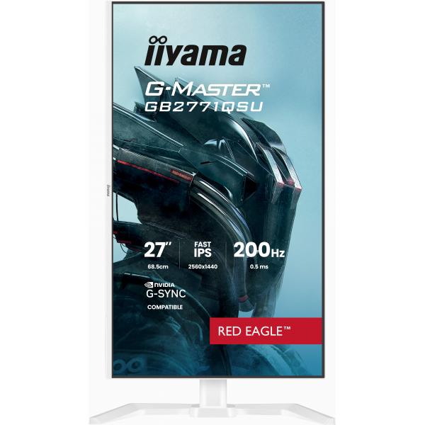 Iiyama G-MASTER GB2771QSU-W1 Monitor PC 68,6 cm [27] 2560 x 1440 Pixel Wide Quad HD LCD Bianco (iiyama GB2771QSU-W1 27' monitor)Iiyama4948570126521GB2771QSU-W1