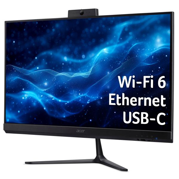 Acer VZ2415G c5-120u 8GB 512GB W11P (Acer Veriton Z2 VZ2415G - All-in-one Core 5 120U / up to 5 GHz - RAM 8 GB - SSD 512 GB - Intel Graphics - Gigabit Ethernet, Bluetooth 5.2, IEEE 802.11ax [Wi-Fi 6] - Win 11 Pro - monitor: LED 23.8 1920 x 1080 [Full...