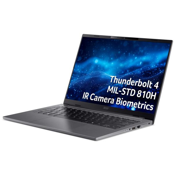 Acer TravelMate TMX414-51 u5-226v 16GB 512GB W11P Copilot+ PC Intel Core Ultra 5 Computer portatile 35,6 cm [14] WUXGA LPDDR5x-SDRAM SSD Wi-Fi 7 [802.11be] Windows 11 Pro Nero QWERTY Inglese britannico (ACER TMX414-51 U5-266V 16/512 W11P) - Versione ...
