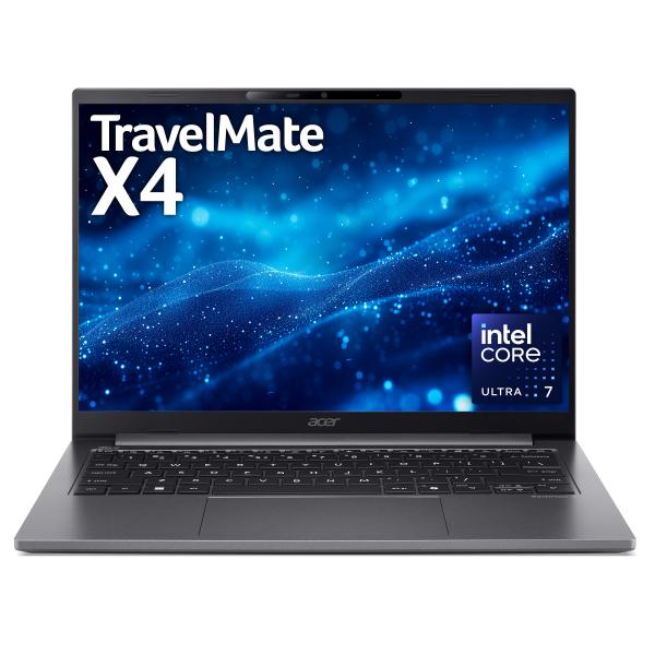 Acer TravelMate TMX414-51 u5-226v 16GB 512GB W11P Copilot+ PC Intel Core Ultra 5 Computer portatile 35,6 cm [14] WUXGA LPDDR5x-SDRAM SSD Wi-Fi 7 [802.11be] Windows 11 Pro Nero QWERTY Inglese britannico (ACER TMX414-51 U5-266V 16/512 W11P) - Versione ...