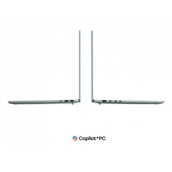 Lenovo IdeaPad Slim 5 14AGP11 Copilot+ PC AMD Ryzen AI 7 445 Computer portatile 35,6 cm [14] WUXGA 16 GB DDR5-SDRAM 512 GB SSD Wi-Fi 7 [802.11be] Windows 11 Home Verde, Grigio Inglese (Lenovo) - Versione UKLenovo019927411568583S10020UK