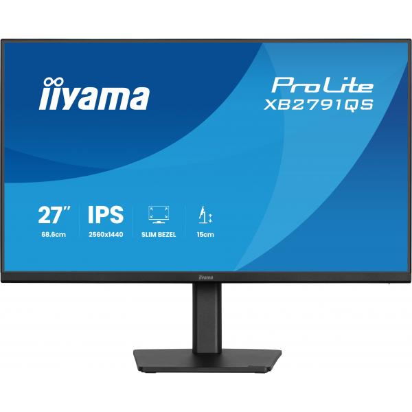 Iiyama ProLite XB2791QS-B1 Monitor PC 68,6 cm [27] 2560 x 1440 Pixel Quad HD LED Nero (XUB2791QS-B1 27 IPS LCD 4MS - 2560X1440 350 CD/M2 HDMI/DISPLAY)Iiyama4948570127443XB2791QS-B1