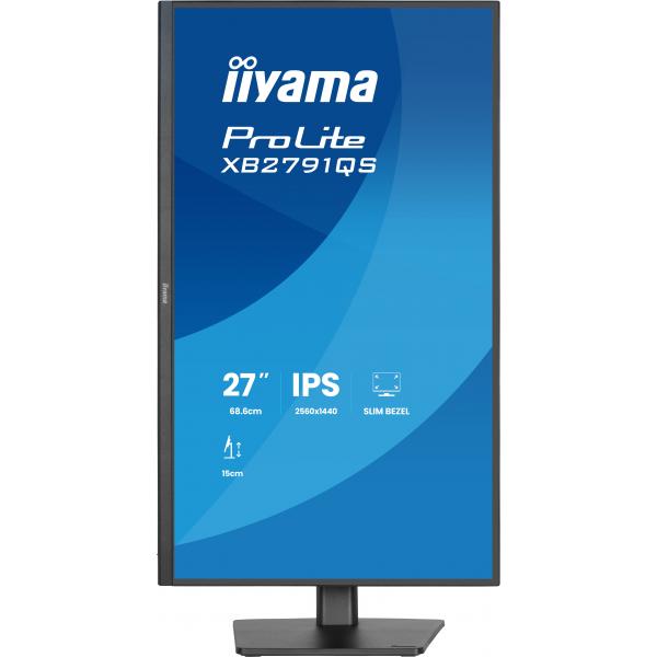 Iiyama ProLite XB2791QS-B1 Monitor PC 68,6 cm [27] 2560 x 1440 Pixel Quad HD LED Nero (XUB2791QS-B1 27 IPS LCD 4MS - 2560X1440 350 CD/M2 HDMI/DISPLAY)Iiyama4948570127443XB2791QS-B1