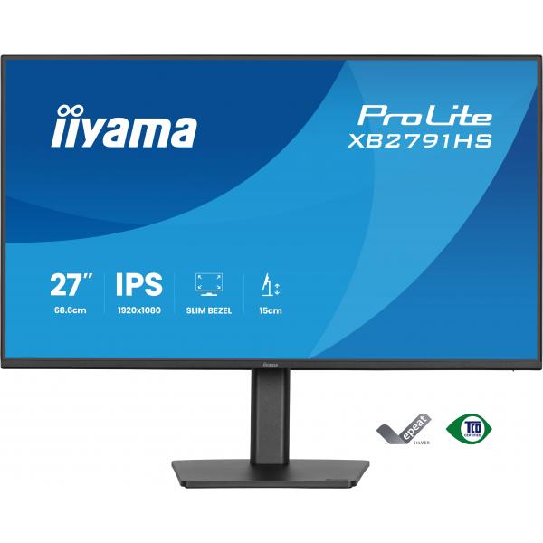 Iiyama ProLite XB2791HS-B1 Monitor PC 68,6 cm [27] 1920 x 1080 Pixel Full HD LED Nero (iiyama ProLite XB2791HS-B1 computer monitor 68.6 cm [27'])Iiyama4948570127429XB2791HS-B1