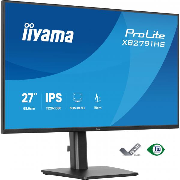Iiyama ProLite XB2791HS-B1 Monitor PC 68,6 cm [27] 1920 x 1080 Pixel Full HD LED Nero (iiyama ProLite XB2791HS-B1 computer monitor 68.6 cm [27'])Iiyama4948570127429XB2791HS-B1
