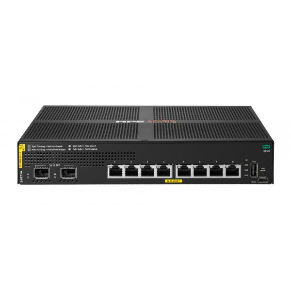 HPE ARUBA CX 6000 8G CL4 POE 2P - SFP 1G 67W SWITCHHpe0190017752013S4R23A#ACC