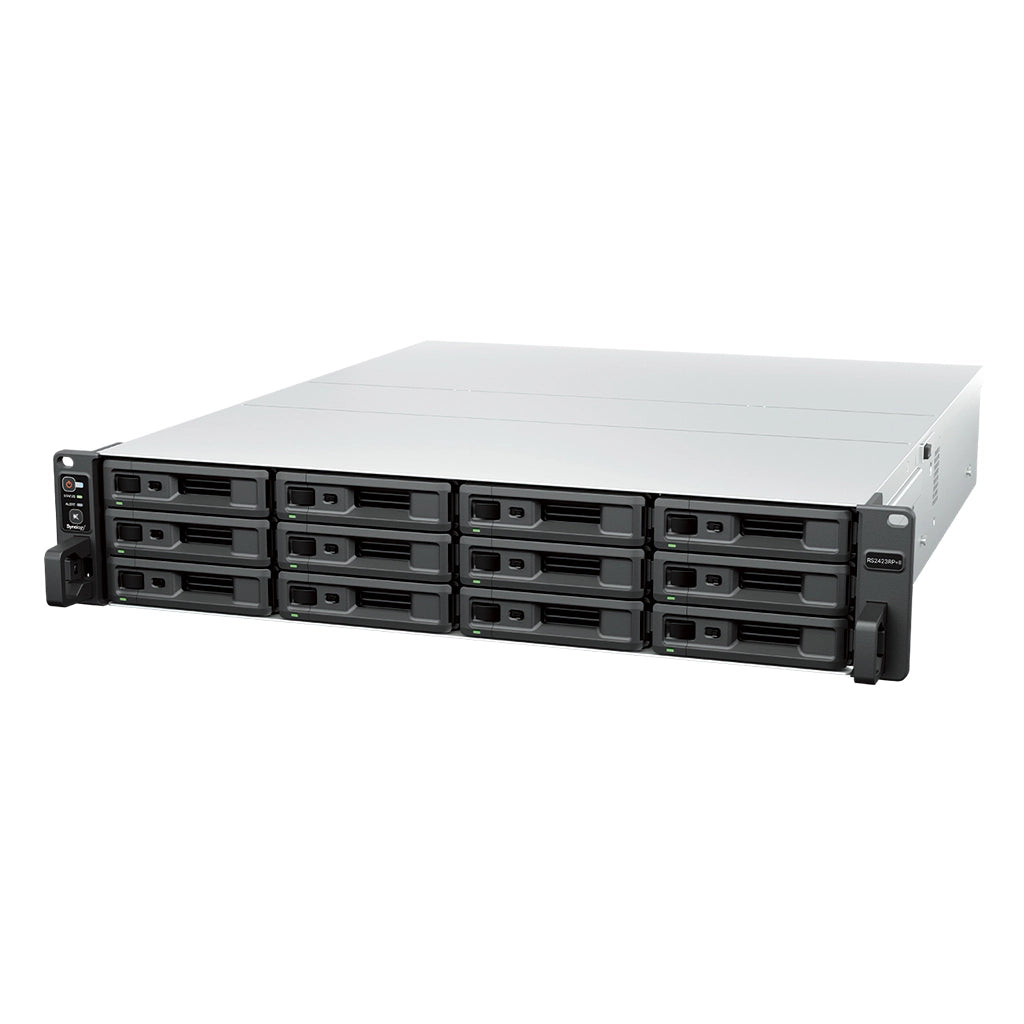 Synology RackStation RS2423RP+II NAS Armadio [2U] AMD Ryzen V1780B 8 GB DDR4 0 TB DiskStation Manager Nero (Synology RS2423RP+II 12 Bay Rackmount NAS)SynologyRS2423RP+II