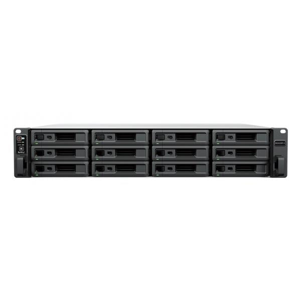 Synology RackStation RS2423RP+II NAS Armadio [2U] AMD Ryzen V1780B 8 GB DDR4 0 TB DiskStation Manager Nero (Synology RackStation RS2423RP+II 12-Bay Rackmount NAS; 12 bay; AMD Ryzen V1780B 4-core; 1x 8GB Ram expandable to 32Gb; 2x 1Gbe; 1x 10GbE; 1x E...