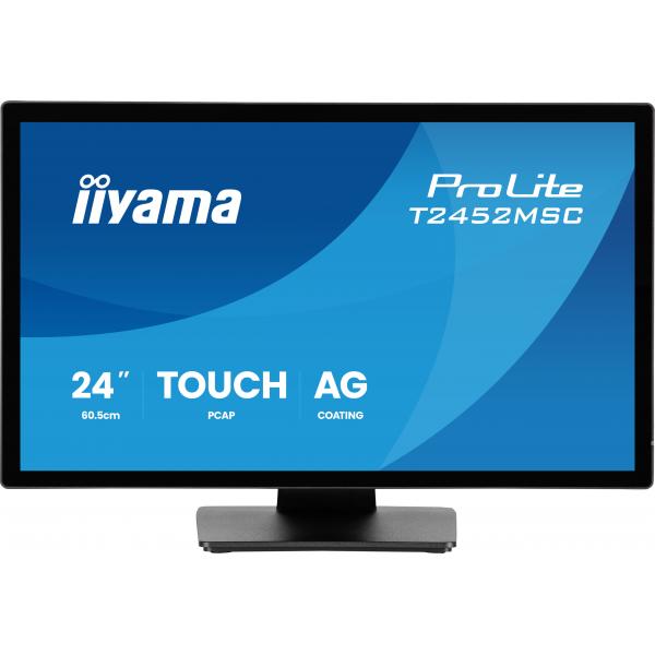 Iiyama ProLite T2452MSC-B2AG Monitor PC 61 cm [24] 1920 x 1080 Pixel Full HD LED Touch screen Nero (iiyama ProLite T2452MSC-B2AG computer monitor 24')Iiyama4948570127245T2452MSC-B2AG