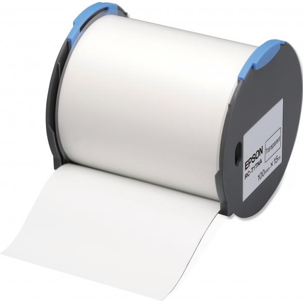 Epson Nastro etichette [base trasparente] 100m (RC-T1TNA TAPE TRANSPARENT,100MM X 15M IN)EpsonC53S633002