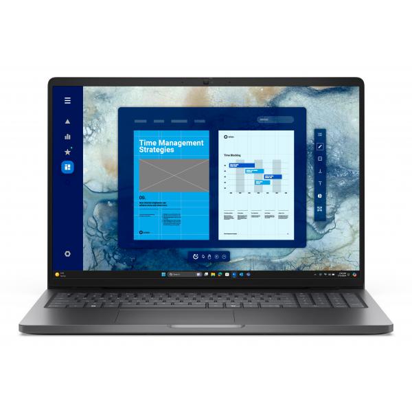 DELL Pro 16 PC16250 Intel Core Ultra 5 225U Computer portatile 40,6 cm [16] Full HD+ 8 GB DDR5-SDRAM 512 GB SSD Wi-Fi 6E [802.11ax] Windows 11 Pro Inglese UK Nero (DELL PC16250 U5225U 8G/512G W11P NPC) - Versione UKDellPGR3D