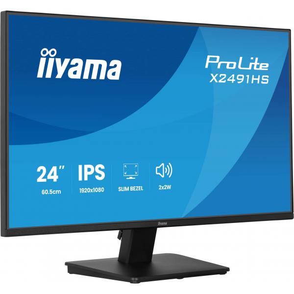 Iiyama ProLite X2491HS-B1 Monitor PC 60,5 cm [23.8] 1920 x 1080 Pixel Full HD LCD Nero (iiyama ProLite X2491HS-B1 computer monitor 60.5 cm [23.8'])Iiyama4948570127399X2491HS-B1