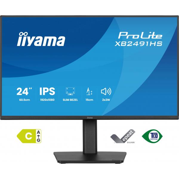 Iiyama ProLite XB2491HS-B1 Monitor PC 60,5 cm [23.8] 1920 x 1080 Pixel Full HD LCD Nero (iiyama ProLite XB2491HS-B1 computer monitor 60.5 cm [23.8')Iiyama4948570127405XB2491HS-B1