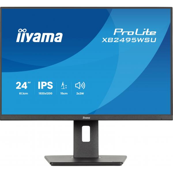 Iiyama ProLite XB2495WSU-B1 Monitor PC 61,2 cm [24.1] 1920 x 1200 Pixel WUXGA LCD Nero (24 XB2495WSU-B1 Monitor - 24 Black IPS Monitor 1x HDMI 100hz 4ms)Iiyama4948570127641XB2495WSU-B1