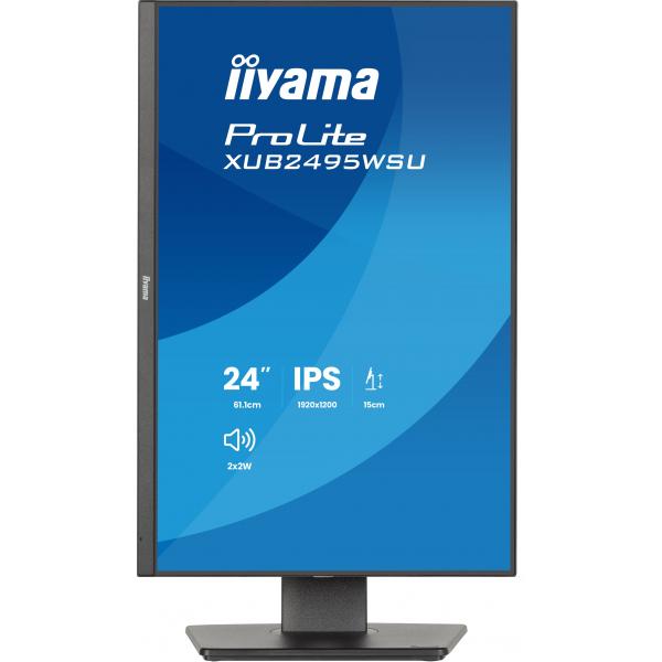 Iiyama ProLite XB2495WSU-B1 Monitor PC 61,2 cm [24.1] 1920 x 1200 Pixel WUXGA LCD Nero (24 XB2495WSU-B1 Monitor - 24 Black IPS Monitor 1x HDMI 100hz 4ms)Iiyama4948570127641XB2495WSU-B1