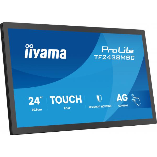 Iiyama TF2438MSC-B2 pannello di controllo tattile 60,5 cm [23.8] 1920 x 1080 Pixel (24 TF2438MSC-B2 Monitor - 24 Black IPS Full HD Touch Monitor 1x HDMI 120hz 5ms)Iiyama4948570127269TF2438MSC-B2
