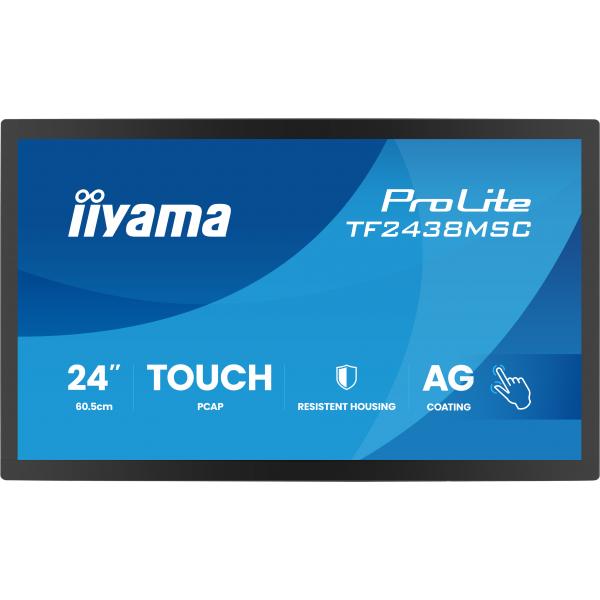 Iiyama TF2438MSC-B2 pannello di controllo tattile 60,5 cm [23.8] 1920 x 1080 Pixel (24 TF2438MSC-B2 Monitor - 24 Black IPS Full HD Touch Monitor 1x HDMI 120hz 5ms)Iiyama4948570127269TF2438MSC-B2