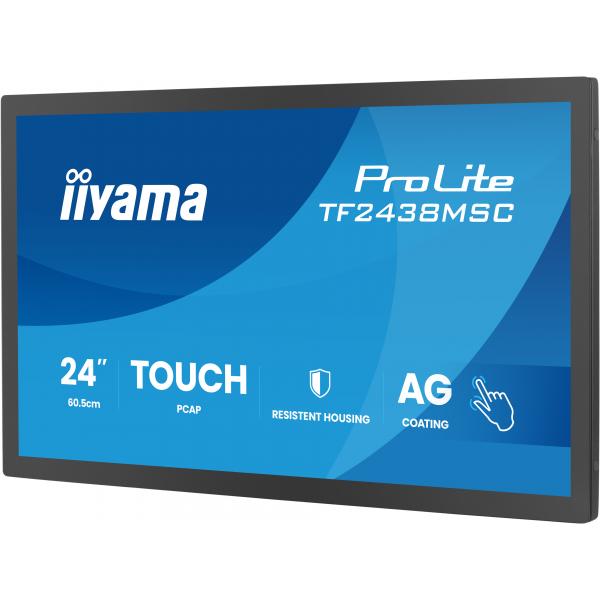 Iiyama TF2438MSC-B2 pannello di controllo tattile 60,5 cm [23.8] 1920 x 1080 Pixel (24 TF2438MSC-B2 Monitor - 24 Black IPS Full HD Touch Monitor 1x HDMI 120hz 5ms)Iiyama4948570127269TF2438MSC-B2