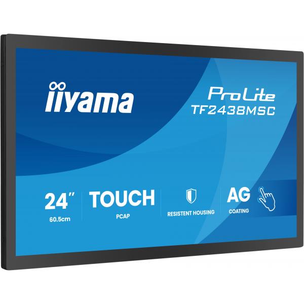 Iiyama TF2438MSC-B2 pannello di controllo tattile 60,5 cm [23.8] 1920 x 1080 Pixel (24 TF2438MSC-B2 Monitor - 24 Black IPS Full HD Touch Monitor 1x HDMI 120hz 5ms)Iiyama4948570127269TF2438MSC-B2
