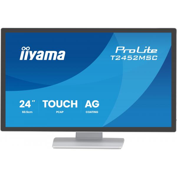 Iiyama T2452MSC-W2AG Monitor PC 61 cm [24] 1920 x 1080 Pixel Full HD LED Touch screen Bianco (iiyama T2452MSC-W2AG touch control panel 61 cm [24'] 1920)Iiyama4948570127252T2452MSC-W2AG