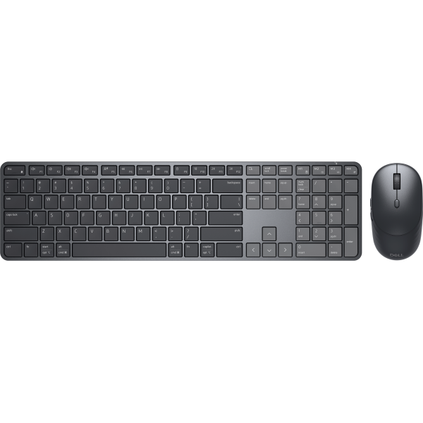 DELL Pro 7 Slim KM726 tastiera Mouse incluso Casa/ufficio RF senza fili + Bluetooth Nero (DELL KM726 KBD MSE UK) - Versione UKDellKM726-UK-EMEA