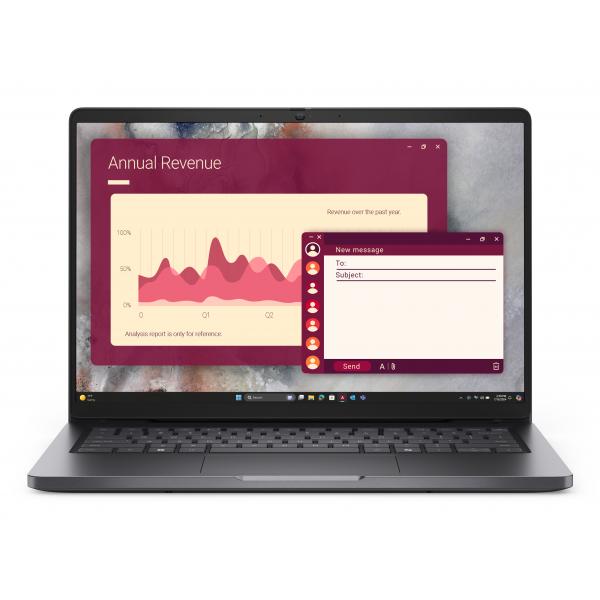 DELL Pro 14 PC14250 Intel Core Ultra 5 225U Computer portatile 35,6 cm [14] Full HD+ 16 GB DDR5-SDRAM 512 GB SSD Wi-Fi 6E [802.11ax] Windows 11 Pro Nero Tedesco (DELL PRO 14 PC14250 U5-225U - 16GB 512GB W11P NOAC 1Y) - Versione TedescaDell53971849801...