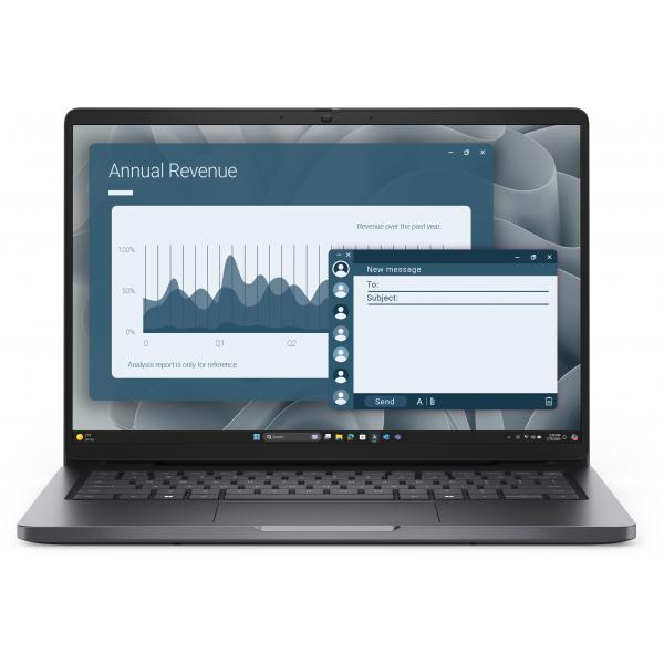 DELL Pro 14 PC14255 AMD Ryzen 5 PRO PRO 230 Computer portatile 35,6 cm [14] Full HD+ 16 GB DDR5-SDRAM 512 GB SSD Wi-Fi 6E [802.11ax] Windows 11 Pro Nero Inglese UK (DELL PC14255 R5230 16/512G W11P) - Versione UKDell5397184986769R26W7