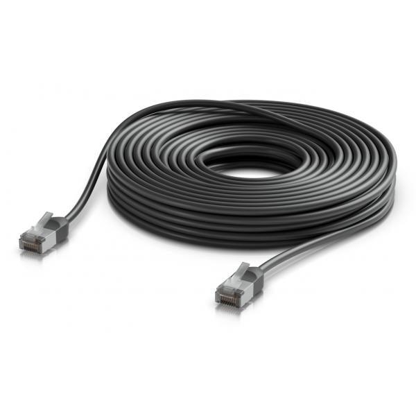 Ubiquiti UACC-Cable-Patch-Outdoor-C6A-15M-BK cavo di rete Nero Cat6a F/UTP [FTP] Rotondo (Ultra-thin, rugged, shielded - outdoor patch cable for 10 - GbE networking - Warranty: 24M)Ubiquiti0810177166221UACC-CABLE-PATCH-OUTDOOR-C6A-15M-BK