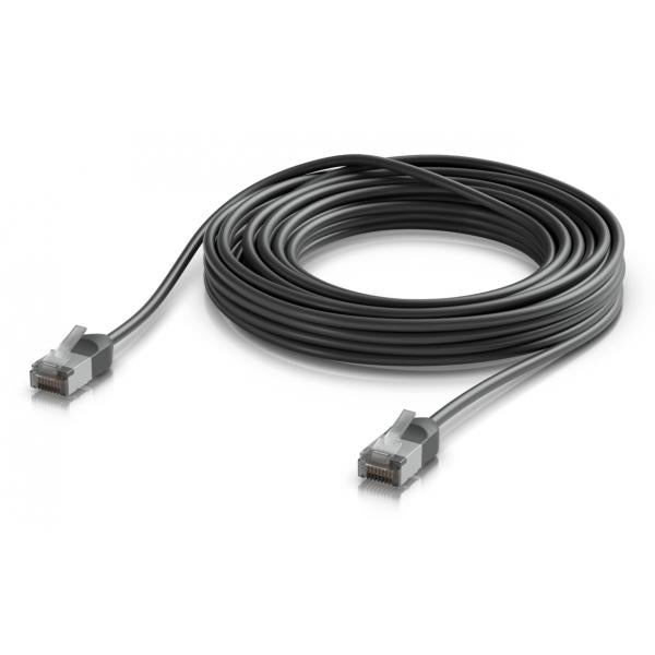 Ubiquiti UACC-Cable-Patch-Outdoor-C6A-8M-BK cavo di rete Nero Cat6a F/UTP [FTP] (Ultra-thin, rugged, shielded - outdoor patch cable for 10 - GbE networking - Warranty: 24M)Ubiquiti0810177166207UACC-CABLE-PATCH-OUTDOOR-C6A-8M-BK
