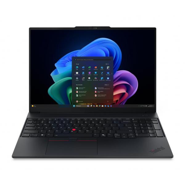 Lenovo ThinkPad E16 Gen 4 [Intel] Copilot+ PC Intel Core Ultra 7 355 Computer portatile 40,6 cm [16] WQXGA 32 GB DDR5-SDRAM 1 TB SSD Wi-Fi 7 [802.11be] Windows 11 Pro Tedesco Nero (TP E16 G4 CU7-355 16GB - 1TB SSD 16.0 WQXGA W11P) - Versione TedescaL...