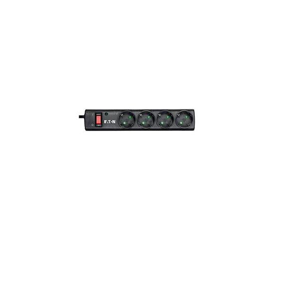 Eaton PS4D protezione da sovraccarico Nero, Bianco 4 presa[e] AC 220 - 250 V 1 m (PROTECTION STRIP 4 DIN - .)EatonPS4D