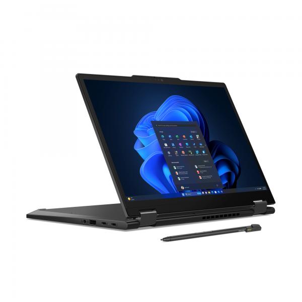 Lenovo ThinkPad X13 2-in-1 Gen 5 Intel Core Ultra 5 135U Ibrido [2 in 1] 33,8 cm [13.3] Touch screen WUXGA 16 GB LPDDR5x-SDRAM 256 GB SSD Wi-Fi 6E [802.11ax] Windows 11 Pro Nero Inglese UK (Lenovo) - Versione UKLenovo019927443731221LW0047UK